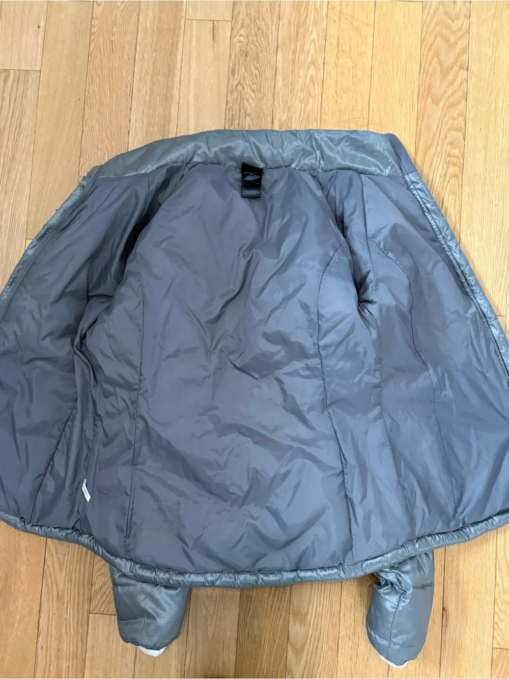 The North Face Silver Gray Aconcagua 550 Down Puffer Jacket Coat Quilted Size S